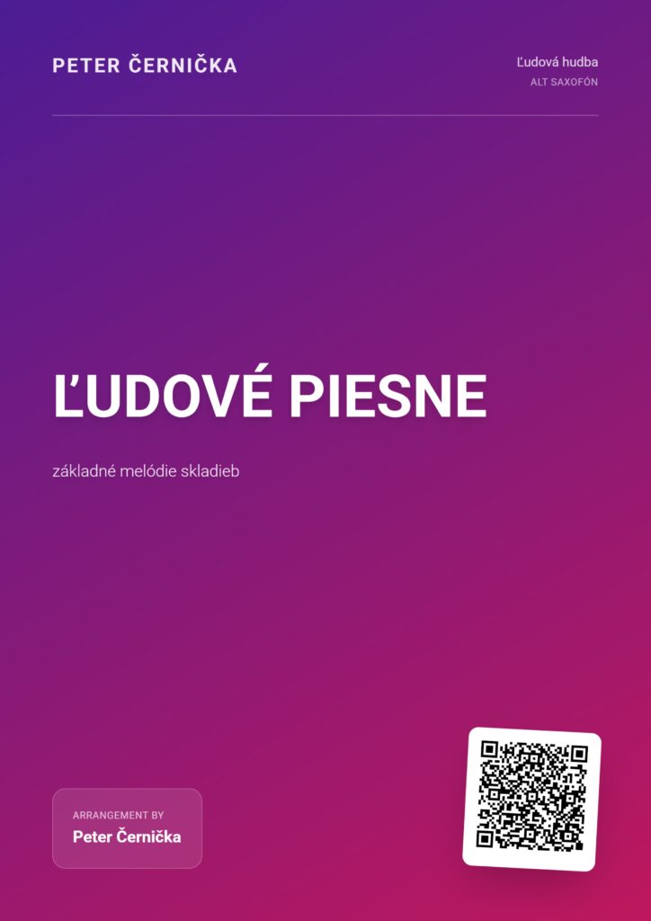 ludove piesne noty alt saxofon