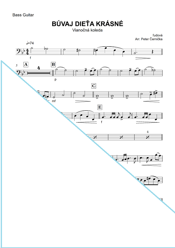 Vianočné koledy pre školský band – Obrázok 6